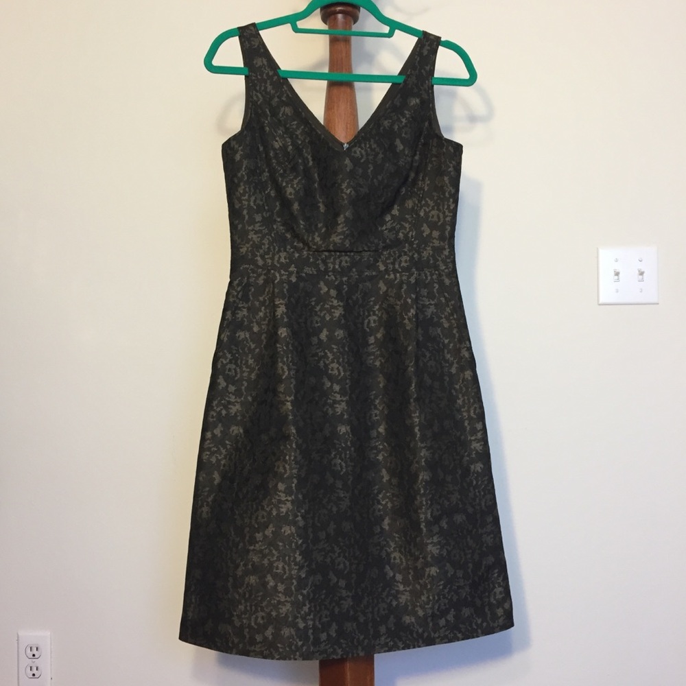 Escada Fit and Flare Jacquard Dress